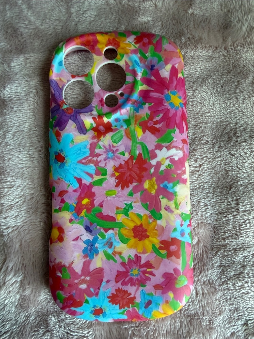 Floral Pink Multicolor Protective Phone Case